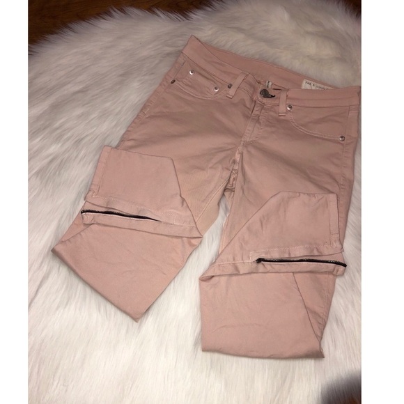 rag & bone Women's Jeans in Light Pink - Picture 4 of 10